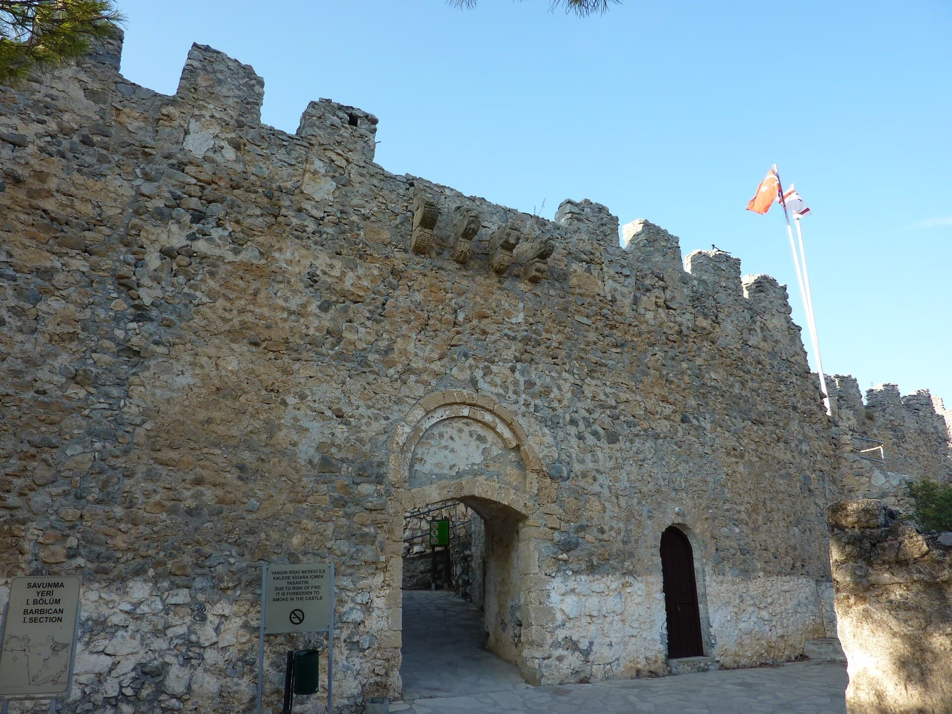 St Hilarion Castle in the Kyrenia mountains, North Cyprus