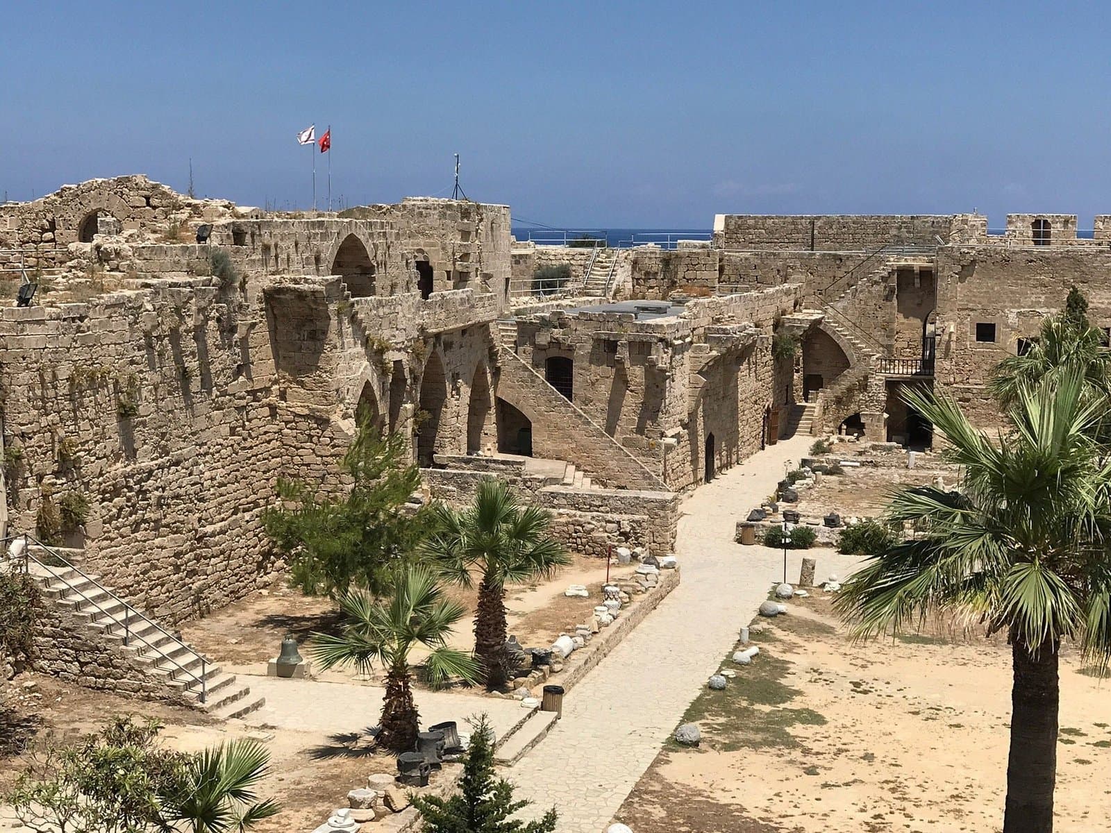 Historic stone walls in Kyrenia